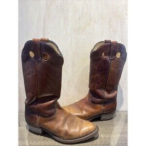 Cowboy Boots Mens Size 10.5 brown Made in USA Western Oil Chemical Proof